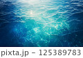 青い水面の背景 125389783