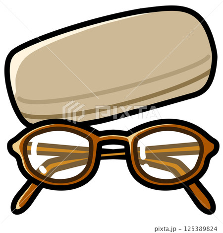 防災備蓄品【眼鏡とメガネケース】 125389824