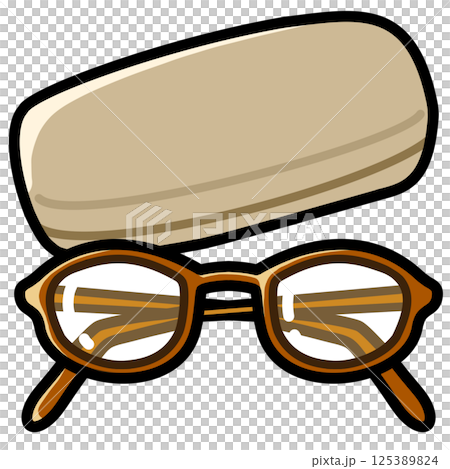 Disaster preparedness supplies [eyeglasses and glasses case] 125389824