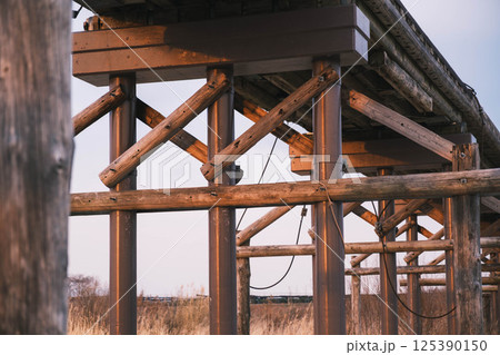 [流れ橋]歴史深い橋の下 125390150