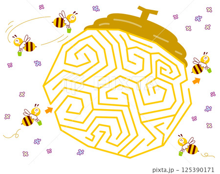 蜂の巣の迷路 蜂の巣の迷路 125390171