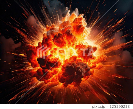 瞬間の大爆発エネルギー（ai生成画像） 125390238
