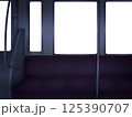 電車内(夜の停電、窓透過) 125390707