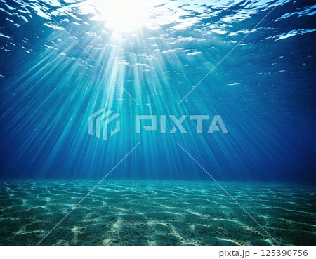 海中の光（ai生成画像） 125390756