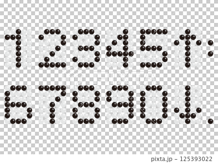エレベーターや時計で使えるデジタル数字 黒数字 エレベーターや時計で使えるデジタル数字 黒数字 125393022