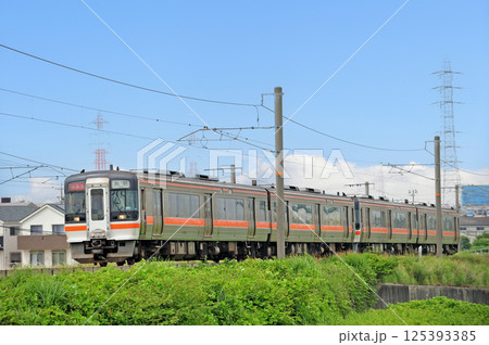 関西本線　富田浜ー四日市　JR東海　キハ75系　キハ75-6（美濃太田）　みえ 125393385