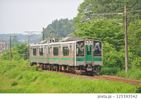 東北本線 白坂-豊原 JR東日本 701系 F-510編成(仙台) 東北本線 白坂-豊原 JR東日本 701系 F-510編成(仙台) 125393542