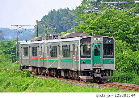 東北本線　白坂－豊原　JR東日本　701系　F-506編成（仙台） 125393544