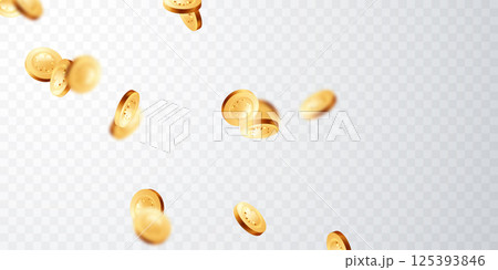 Casino Coins Vector Illustration Casino Background For Gambling Poster Banner Luxury Design 125393846