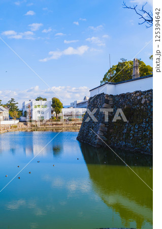 [岸和田城]歴史深いお城の風景 125394642
