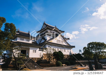 [岸和田城]歴史深いお城の風景 125394647