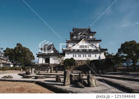 [岸和田城]歴史深いお城の風景 125394648