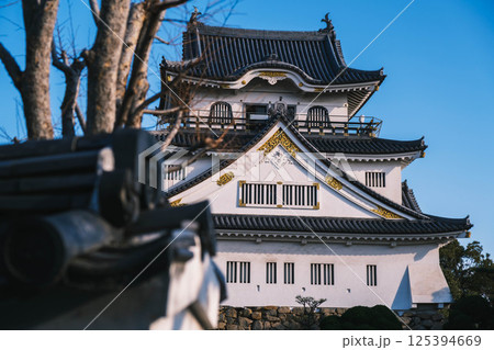 [岸和田城]歴史深いお城の風景 125394669