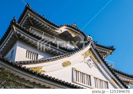 [岸和田城]歴史深いお城の風景 125394670