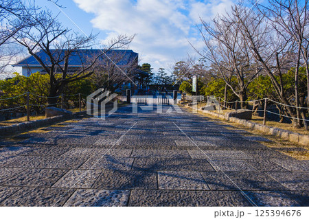 [岸和田城]歴史深いお城の風景 125394676