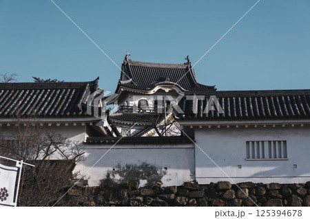 [岸和田城]歴史深いお城の風景 125394678
