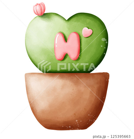 English Alphabet in a pot 125395663