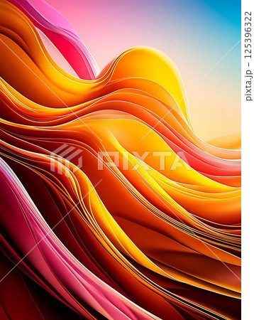 paper art of abstract rainbow color background 125396322