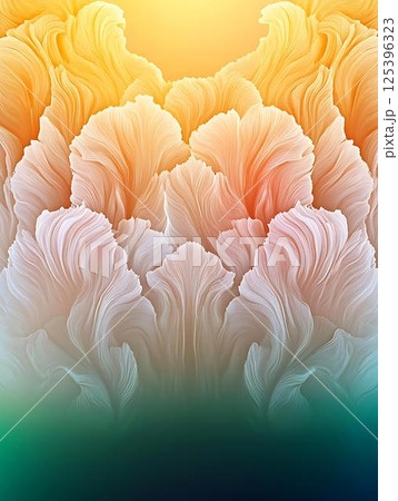 paper art of abstract rainbow color background 125396323
