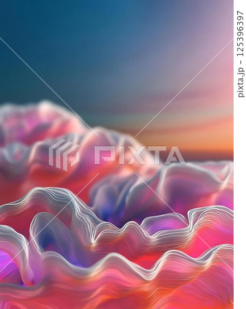 abstract background with colorful waves 125396397