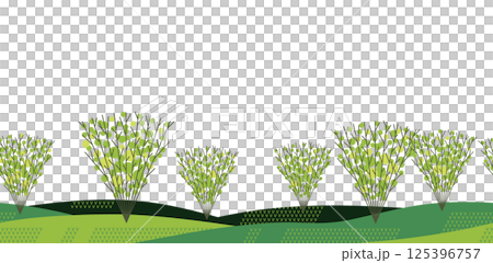 藝術風格無縫森林背景插圖 藝術風格無縫森林背景插圖 125396757