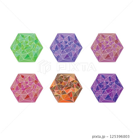 Set of colorful shape of geometry Set of colorful shape of geometry 125396803