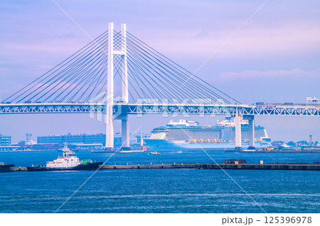 日本の横浜都市景観“超弩級豪華客船”アンセム・オブ・ザ・シーズが初入港=24日、大黒ふ頭 日本の横浜都市景観“超弩級豪華客船”アンセム・オブ・ザ・シーズが初入港=24日、大黒ふ頭 125396978