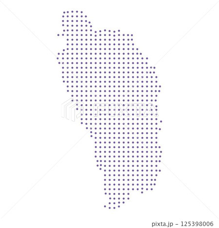 Dominica map dotted pattern design purple circle 125398006