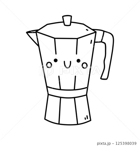 Kawaii coffee maker 125398039