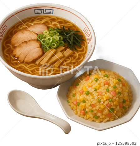 ラーメンとチャーハンセット 125398302