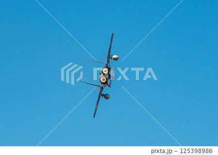 航空祭で機動飛行を披露するアグレッサー 航空祭で機動飛行を披露するアグレッサー 125398986