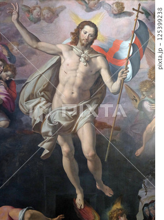 Resurrection of Christ by Santi di Tito, Basilica of Santa Croce (Basilica of the Holy Cross) in Florence, Italy 125399238