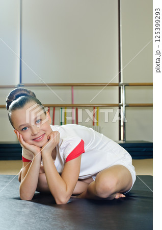 portrait of gymnast girl 125399293