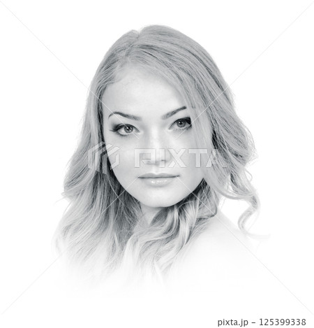 Black and white portrait Black and white portrait 125399338