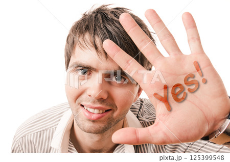 Inscription yes on hand Inscription yes on hand 125399548