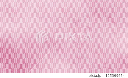 和の背景　ピンク色の矢絣文様パターン 125399654