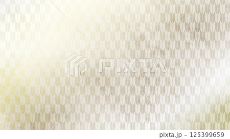 和の背景　銀色の矢絣文様パターン 125399659