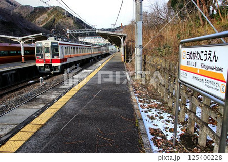鬼怒川公園駅にて… 6050系 電車 鬼怒川公園駅にて… 6050系 電車 125400228