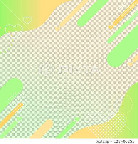 Cute geometric pattern background material seamless frame shape wave gradation dreamer 125400253