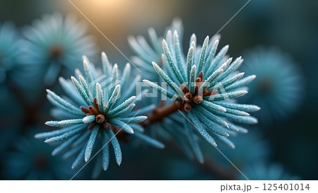 Fresh Green Lettuce With Water Droplets Macro View 125401014