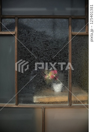 玄関先に飾られた花 玄関先に飾られた花 125401381