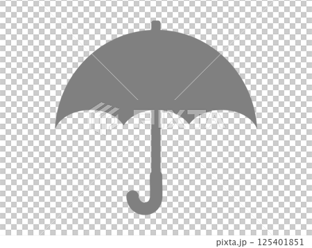 雨傘輪廓圖示(雨痕) 雨傘輪廓圖示(雨痕) 125401851