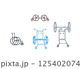 くるまいすのイラスト 125402074