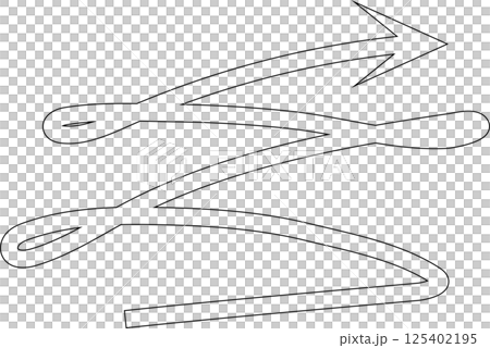Arrow line set. Thin Lines direction, navigation, pointer 125402195
