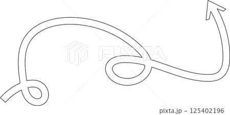 Arrow line set. Thin Lines direction, navigation, pointer 125402196