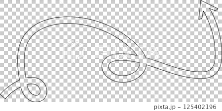 Arrow line set. Thin Lines direction, navigation, pointer 125402196