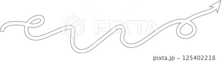 Arrow line set. Thin Lines direction, navigation, pointer 125402218