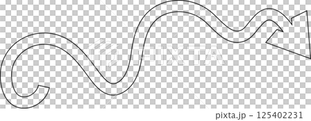 Arrow line set. Thin Lines direction, navigation, pointer 125402231