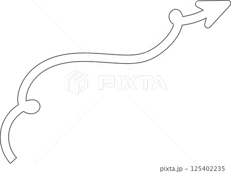 Arrow line set. Thin Lines direction, navigation, pointer 125402235