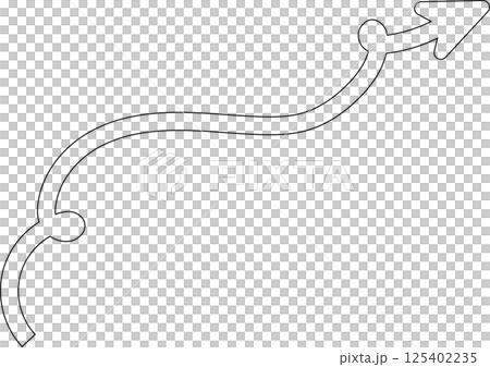 Arrow line set. Thin Lines direction, navigation, pointer 125402235